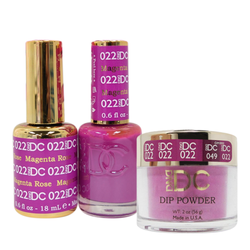 DC 3in1 Dipping Powder + Gel Polish + Nail Lacquer, DC022